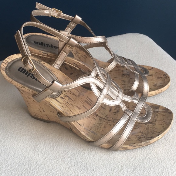 Unlisted Brand Cork Wedge Heels Sz 65 
